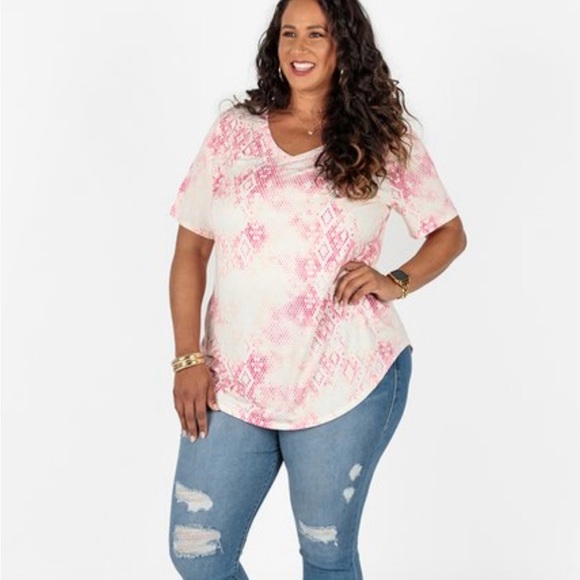 LuLaRoe Confetti Print Iris Tunic Size Medium EUC Unicorn Print! (Size Down 1-2) - Picture 5 of 6